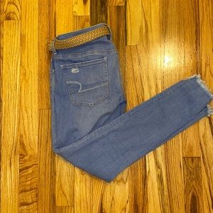 Light wash jeans